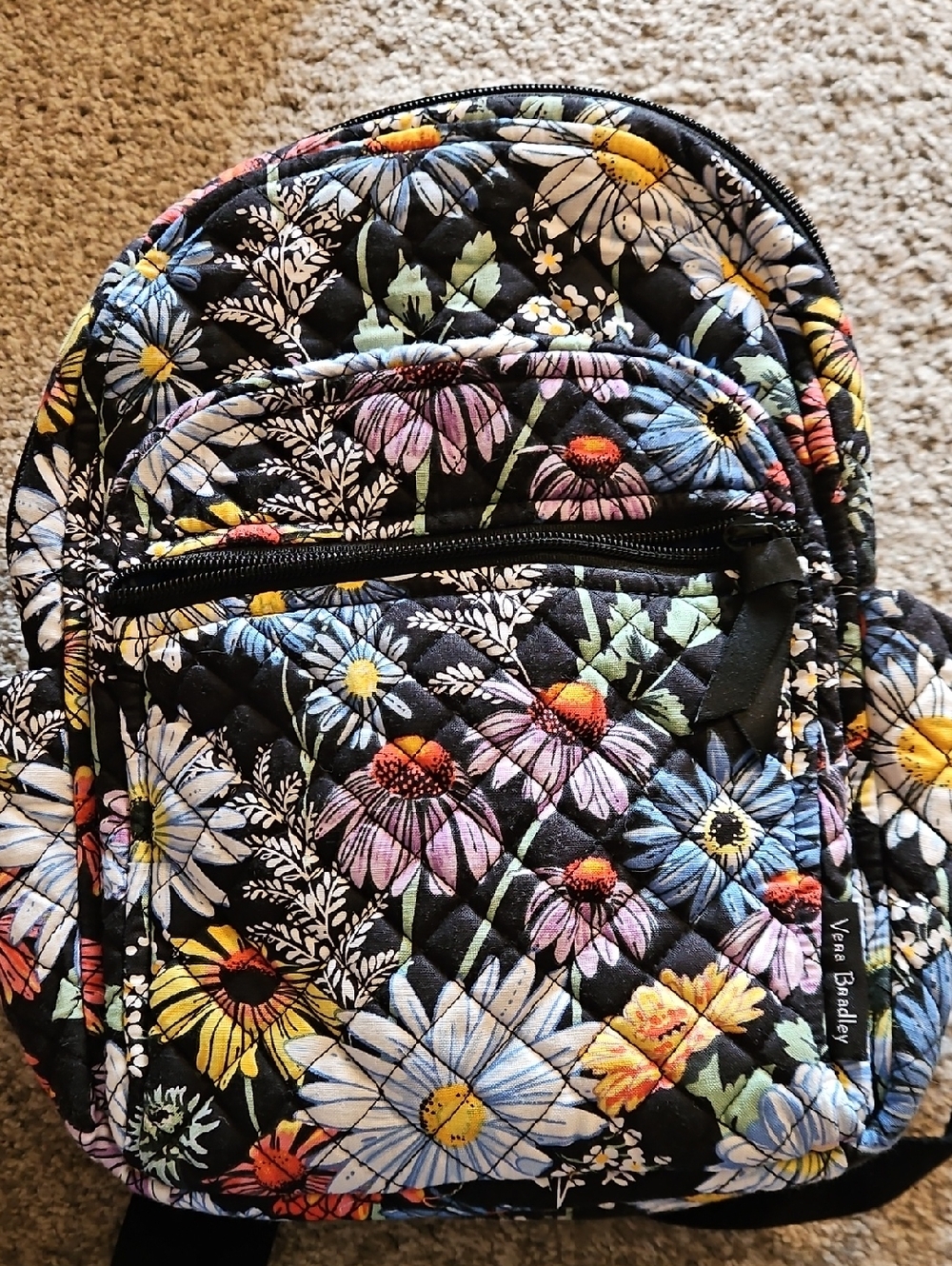 Vera Bradley Daisies Small Backpacm